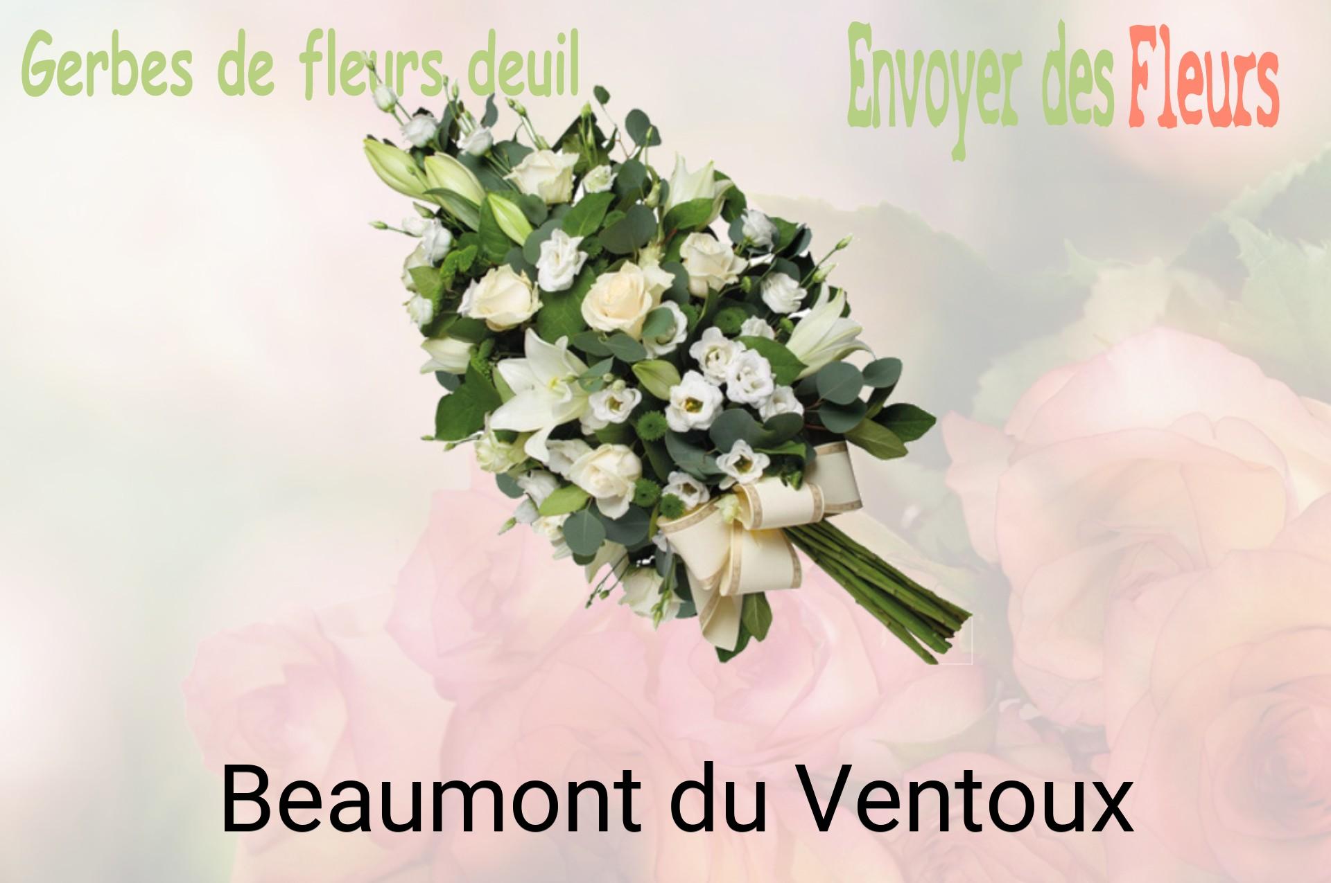 Gerbe de fleurs de deuil livrée à Beaumont-du-Ventoux
